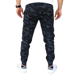 Foto 4 | Pantalón Jogger Cargo Camuflaje Negro John Silver