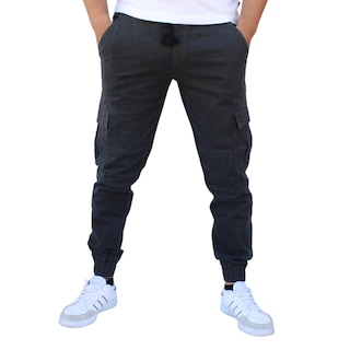 Foto 1 | Pantalón Jogger Cargo Gris Obscuro John Silver