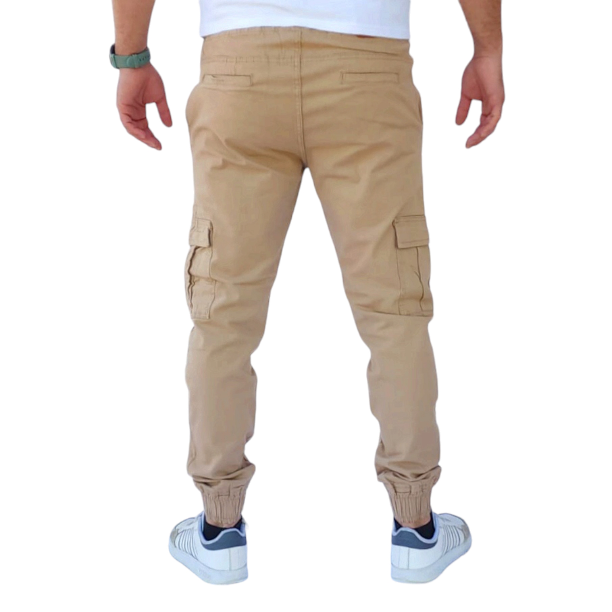 Foto 3 | Pantalón Jogger Cargo Caqui Claro John Silver