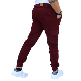 Foto 2 | Pantalón Jogger Cargo Vino John Silver