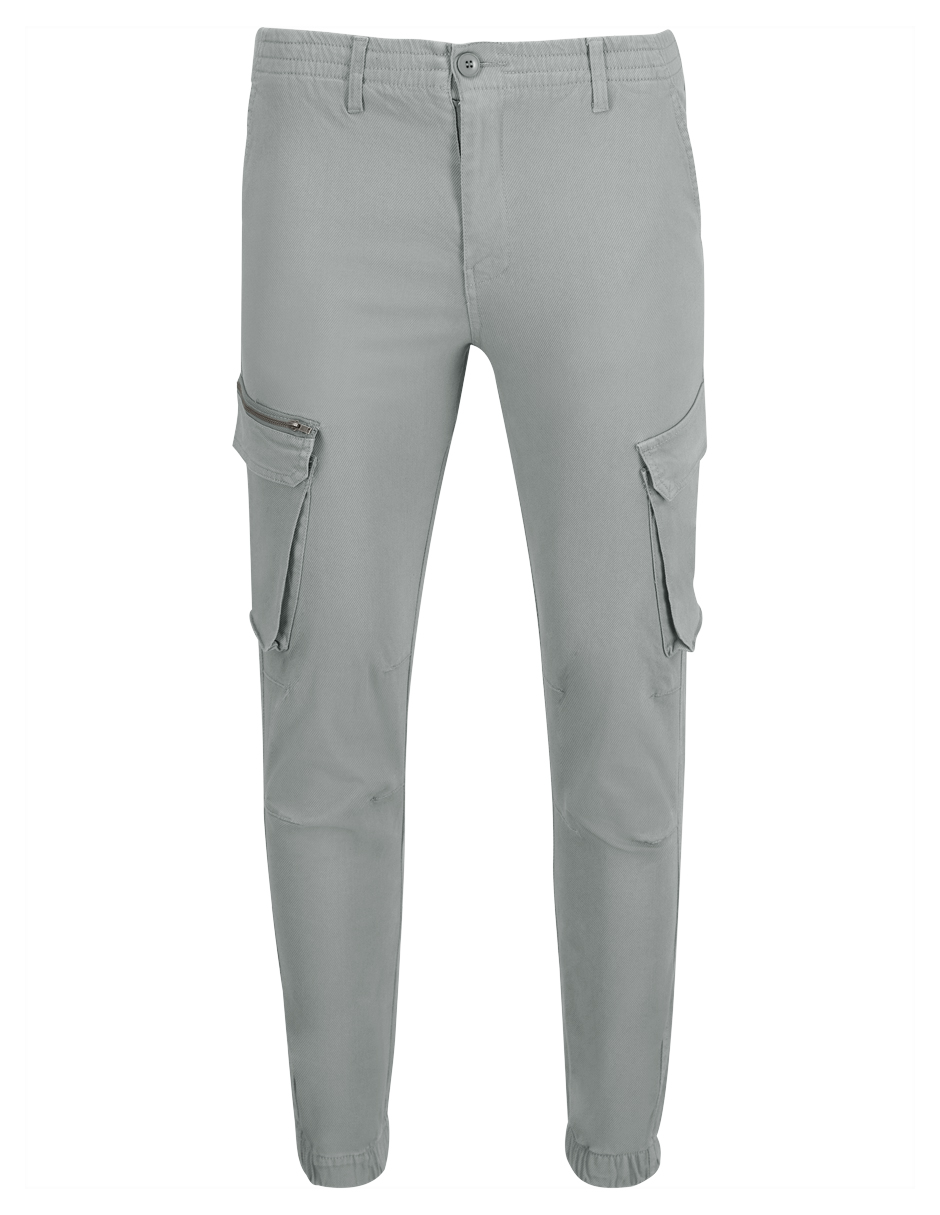 Foto 5 pulgar | Pantalon Cargo Bolsas Laterales Caballero Menta Roosevelt C352