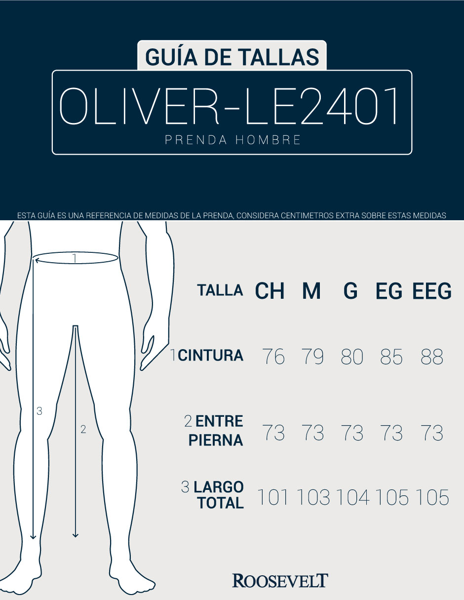 Foto 5 pulgar | Pantalon Hombre Cintura Ajustable Blanco Roosevelt C356