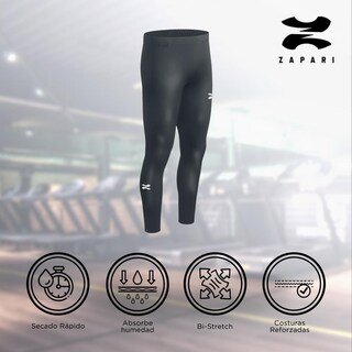 Foto 3 | Leggins Deportivo Zapari color Blanco 3 Piezas