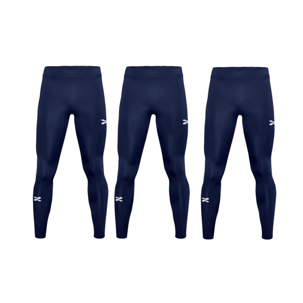 Licra Deportiva ZAPARI Larga Interior Mallas Deportivas Leggins de Compresión y Secado color Azul para Hombre