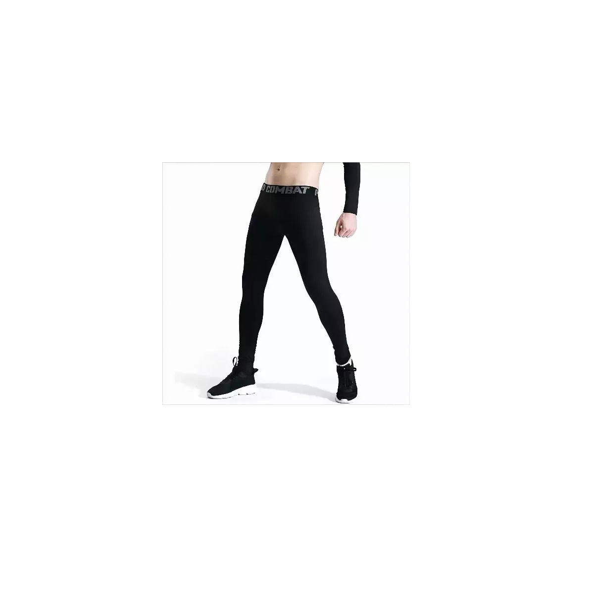 Foto 3 pulgar | Lycra Fitness para Hombre Transpirable Mallas Correr Eo Safe Imports Esi-7481 color Negro