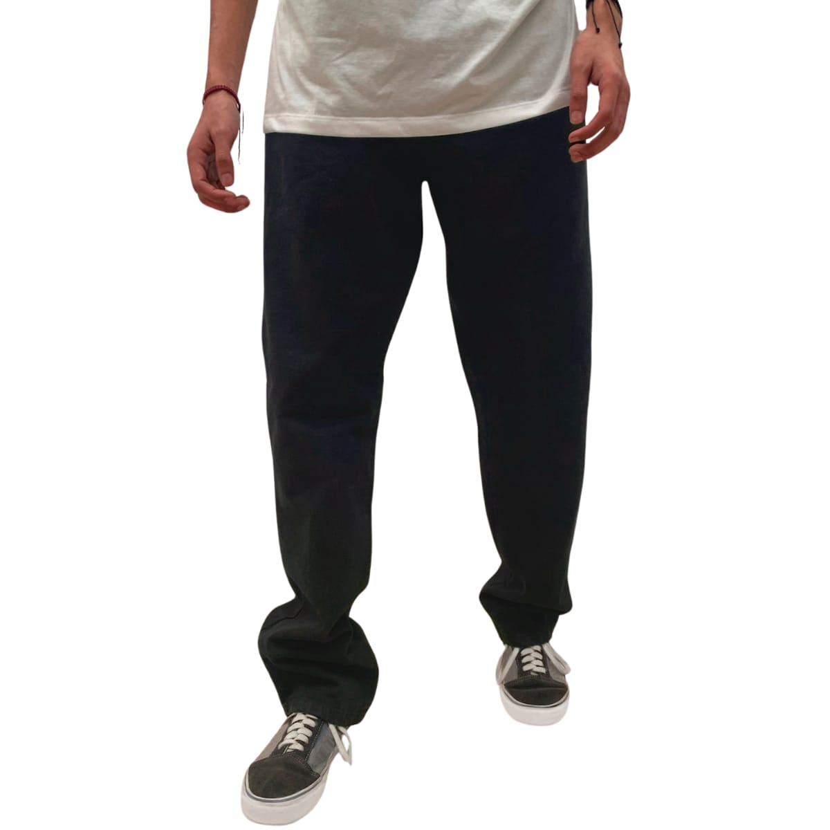 Pantalón Recto Mezclilla Indutex Y Moda Negro Para Hombre $399