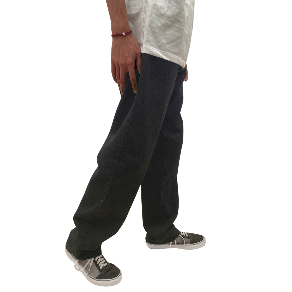 Foto 4 | Pantalón Recto Mezclilla Indutex Y Moda Negro Para Hombre