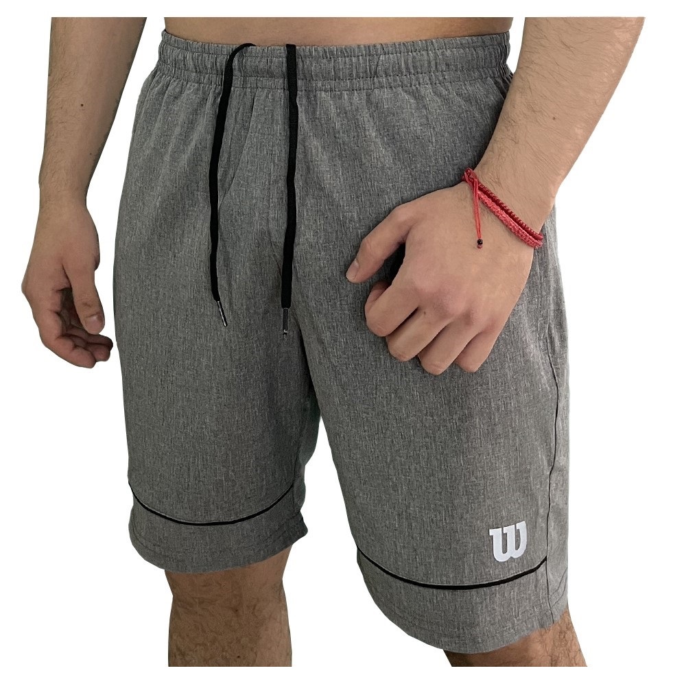 Foto 3 pulgar | Short Deportivo Wilson color Gris para Hombre