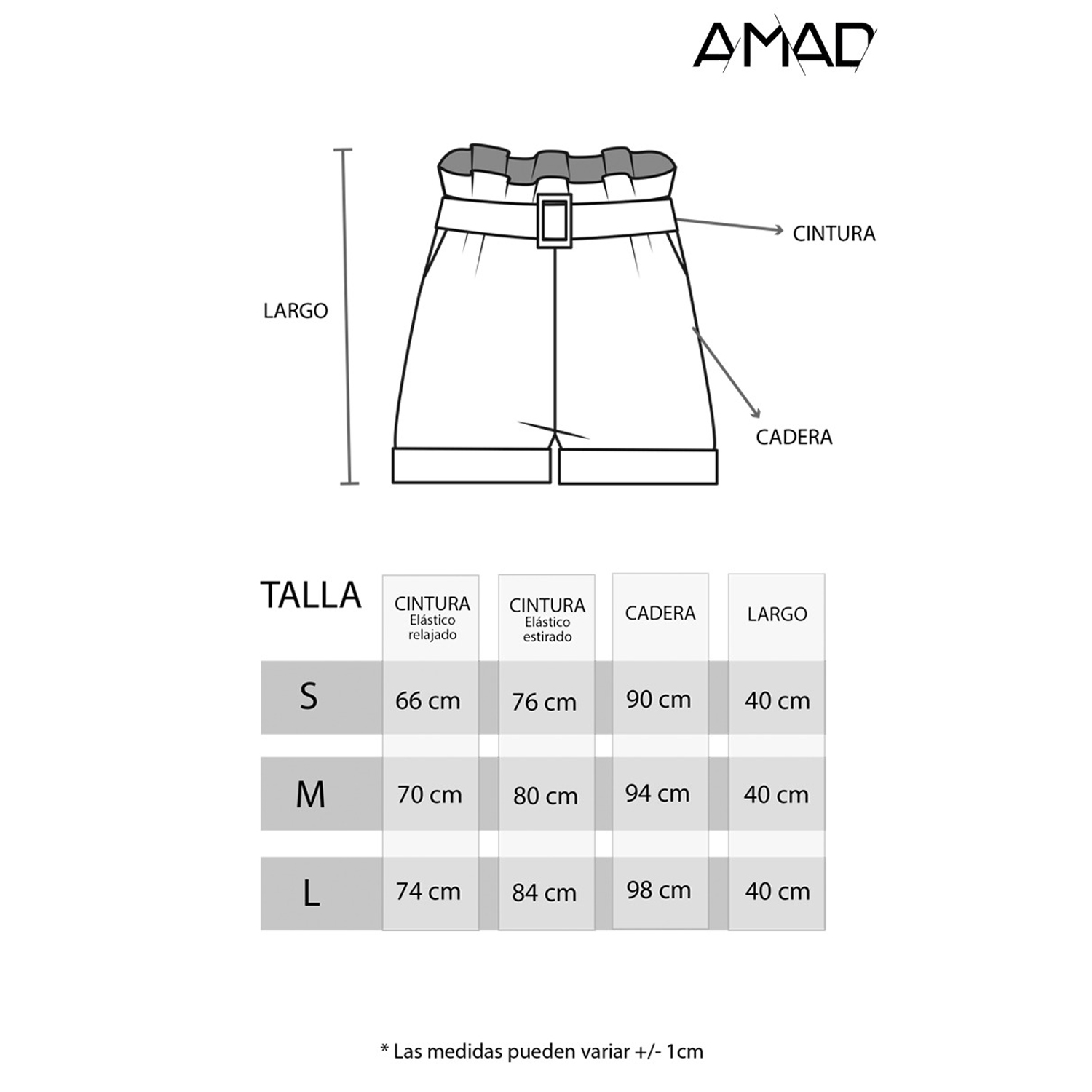 Foto 6 pulgar | Short de Lino Amad con Cinto SS23-S02-LI-S color Lila