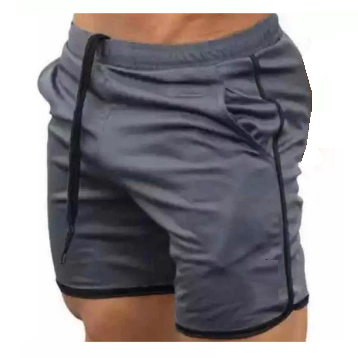 Foto 2 pulgar | Short Deportivo Eo Safe Imports Esi-7591 Slim Fit Gris