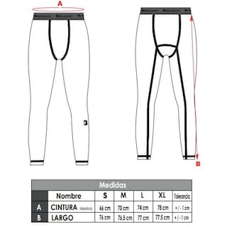 Foto 2 | Leggings Black Secret color Negro para Hombre