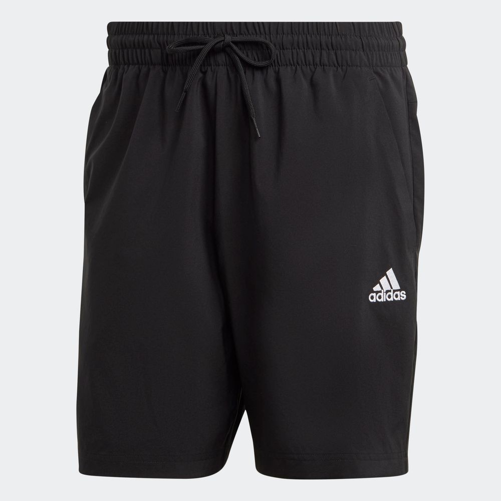 Foto 3 pulgar | Shorts Essentials Aeroready Chelsea Logo Pequeño Adidas Negro para Hombre