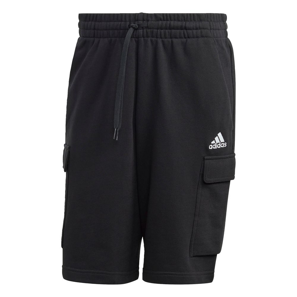 Foto 2 pulgar | Short de Cargo Adidas Essentials Tela French Terry Negro para Hombre