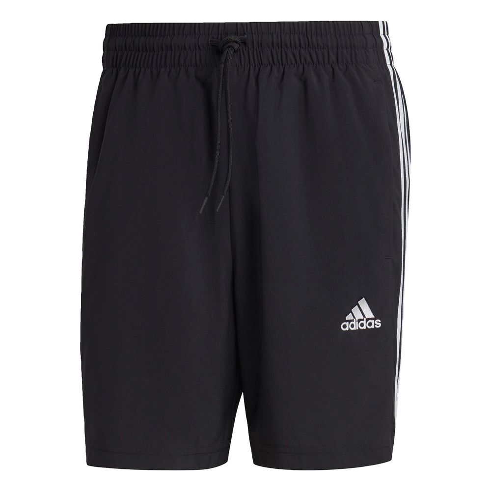 Foto 2 pulgar | Shorts Essentials Chelsea 3 Franjas Aeroready Adidas Negro para Hombre