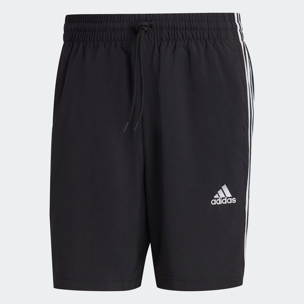 Foto 3 pulgar | Shorts Essentials Chelsea 3 Franjas Aeroready Adidas Negro para Hombre