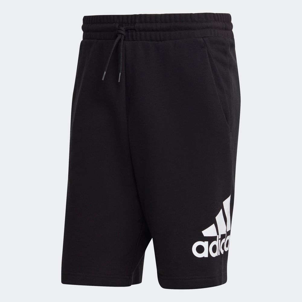 Foto 3 pulgar | Shorts Adidas Essentials Logo Grande French Terry Negros para Hombre