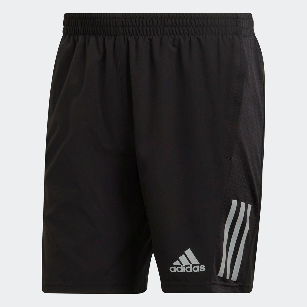 Foto 2 | Shorts Adidas Own The Run Negros para Hombre