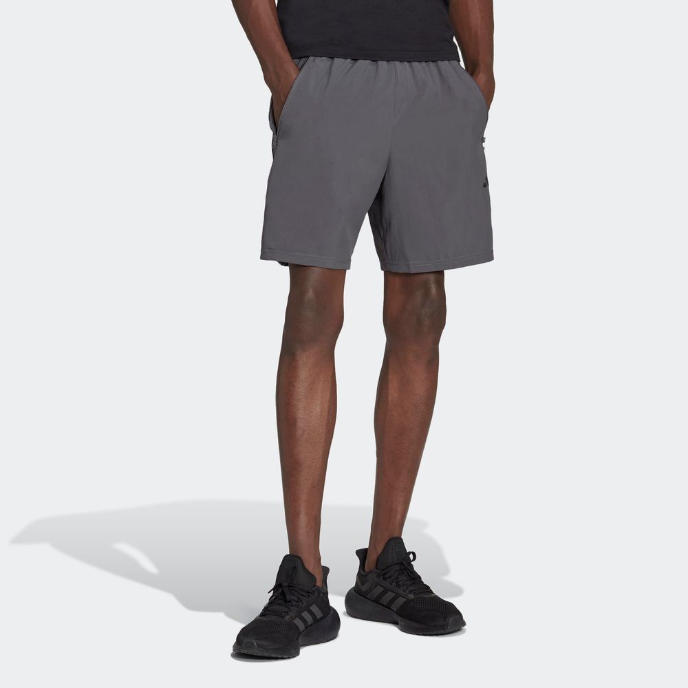 Foto 4 pulgar | Shorts de Entrenamiento Adidas Train Essentials Tejidos Gris para Hombre
