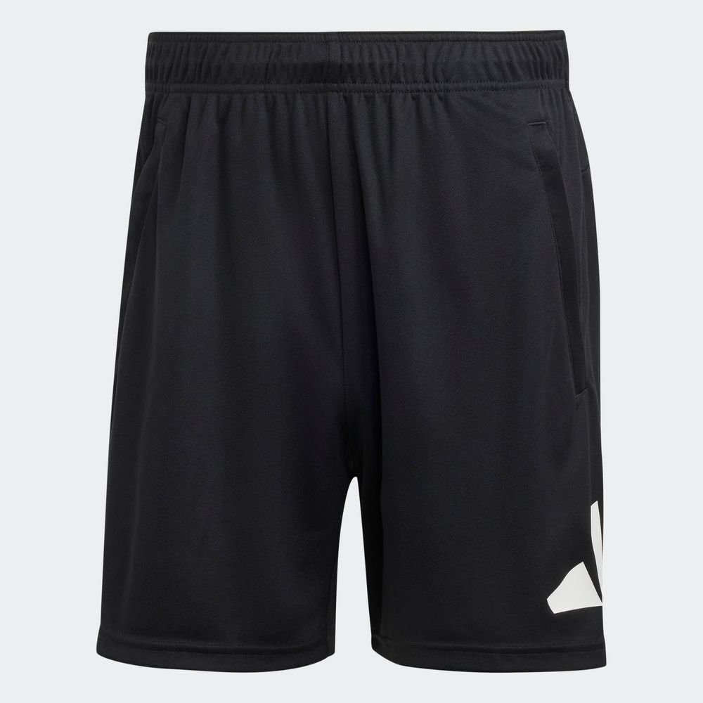 Foto 3 pulgar | Shorts Adidas Train Essentials Logo Training Negros para Hombre