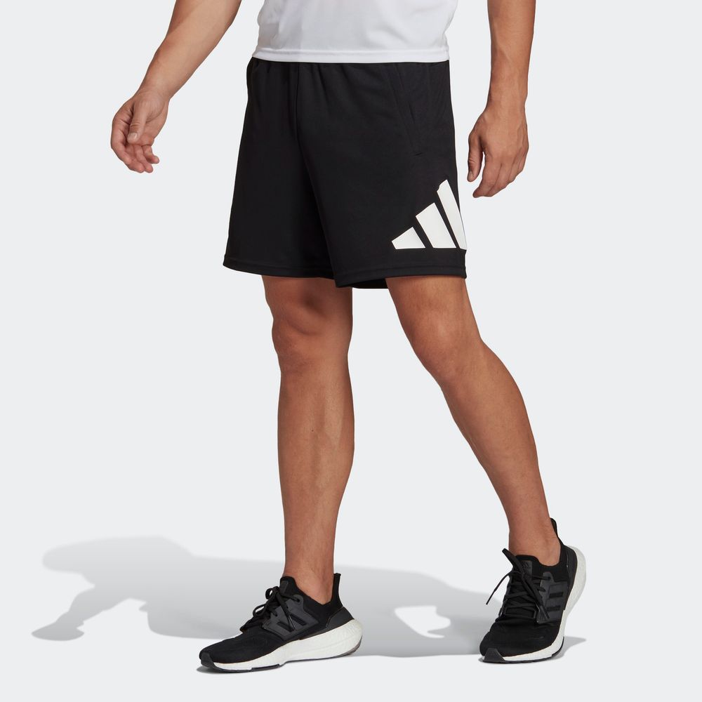 Foto 4 pulgar | Shorts Adidas Train Essentials Logo Training Negros para Hombre