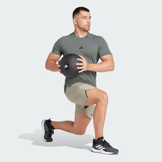 Foto 5 | Shorts de Entrenamiento Adidas Designed For Training Verde para Hombre
