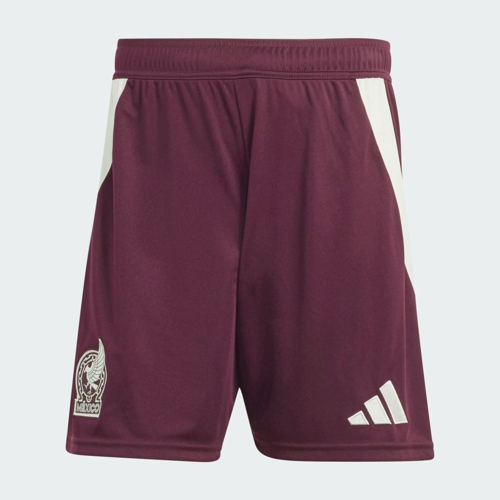 Foto 3 pulgar | Shorts De Local Selección Nacional De México 24 Adidas Violeta Hombre