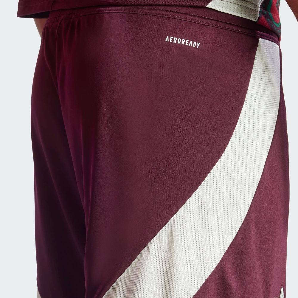 Foto 8 | Shorts De Local Selección Nacional De México 24 Adidas Violeta Hombre