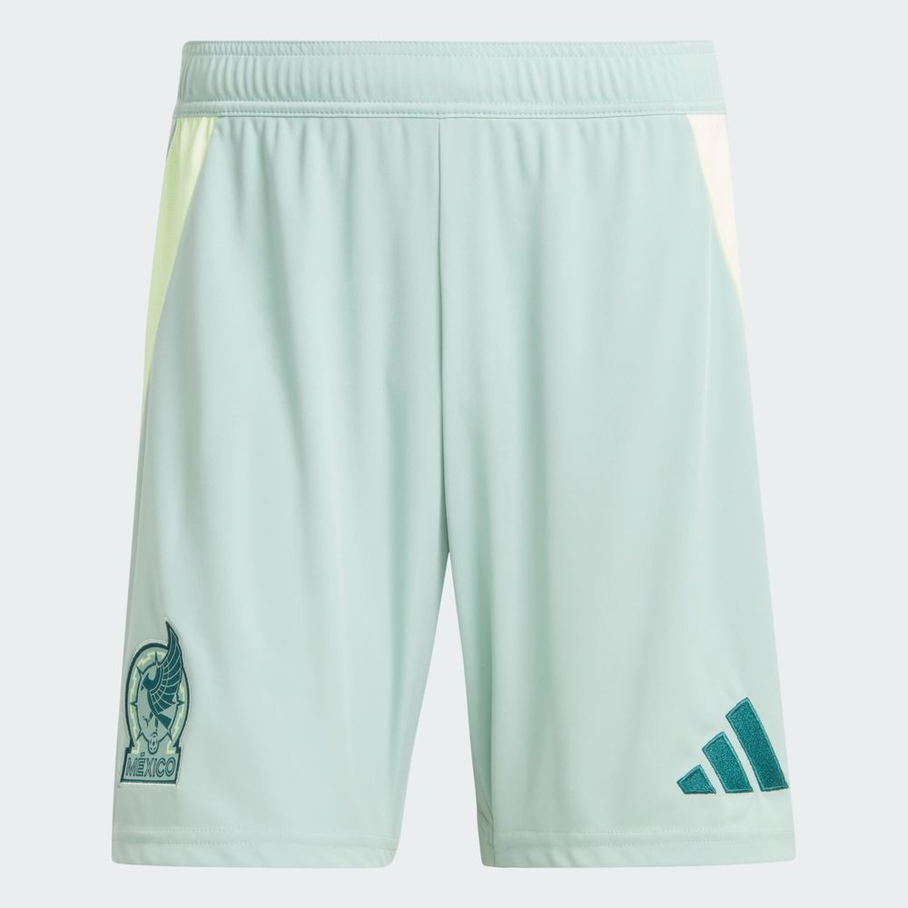 Foto 2 | Shorts Visitante Selección Nacional De México 24 Adidas Verde Hombre