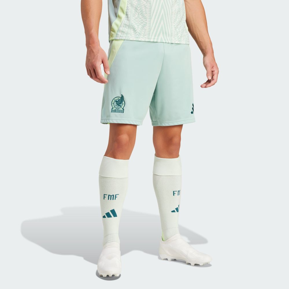 Foto 4 pulgar | Shorts Visitante Selección Nacional De México 24 Adidas Verde Hombre