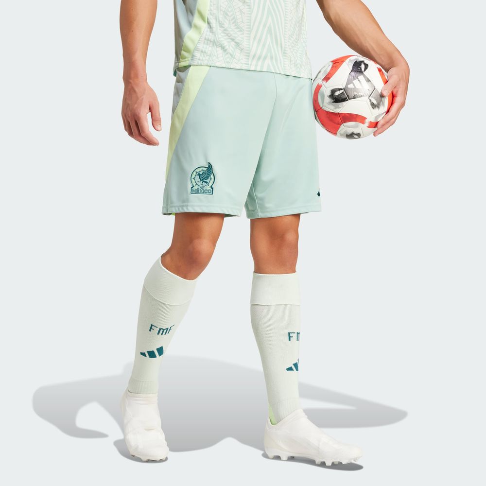 Foto 5 | Shorts Visitante Selección Nacional De México 24 Adidas Verde Hombre