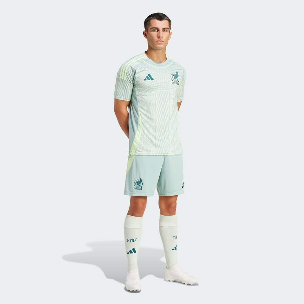 Foto 6 | Shorts Visitante Selección Nacional De México 24 Adidas Verde Hombre