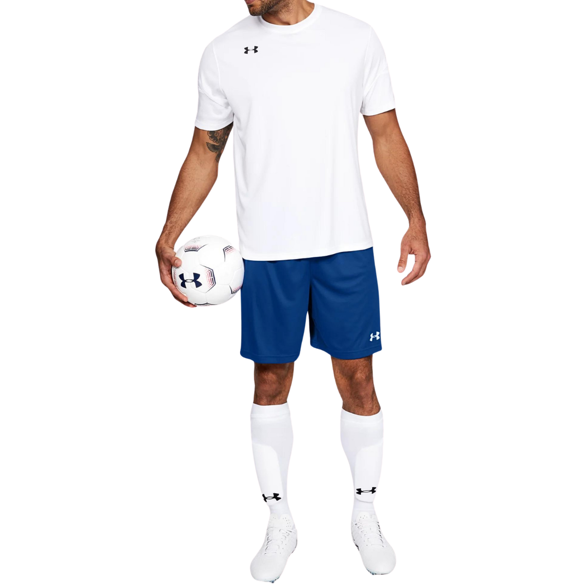 Foto 6 pulgar | Short Under Armour para Hombre Golazo 2.0 1305830 400 Azul