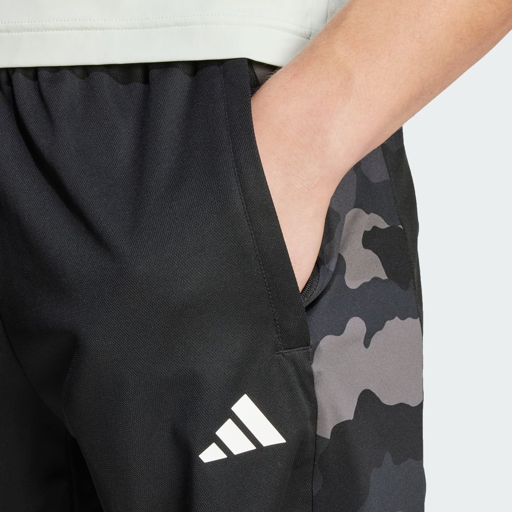 Foto 8 pulgar | Shorts De Entrenamiento Train Essentials Camo Adidas Negro Hombre