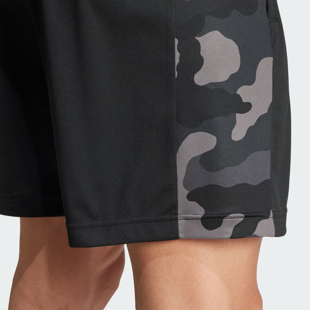 Foto 9 pulgar | Shorts De Entrenamiento Train Essentials Camo Adidas Negro Hombre