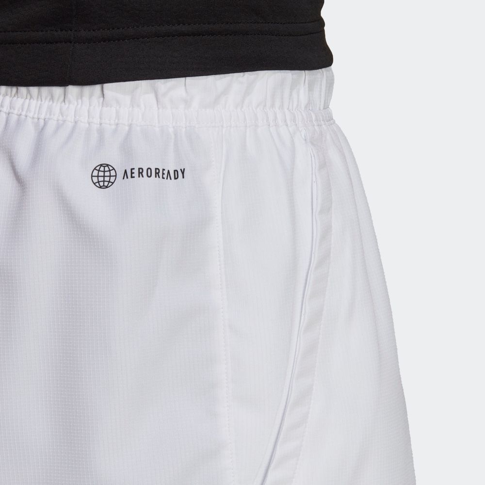 Foto 6 | Shorts Club Para Tenis Adidas Blanco Hombre