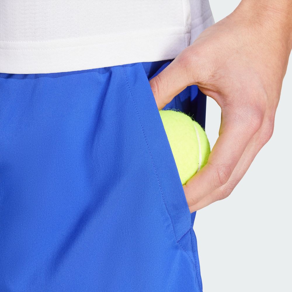 Foto 8 | Shorts De Tenis Club 3 Franjas Adidas Azul Hombre