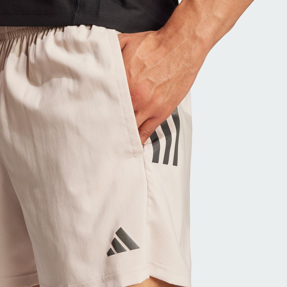 Foto 8 pulgar | Shorts Own The Run Adidas Beige Hombre