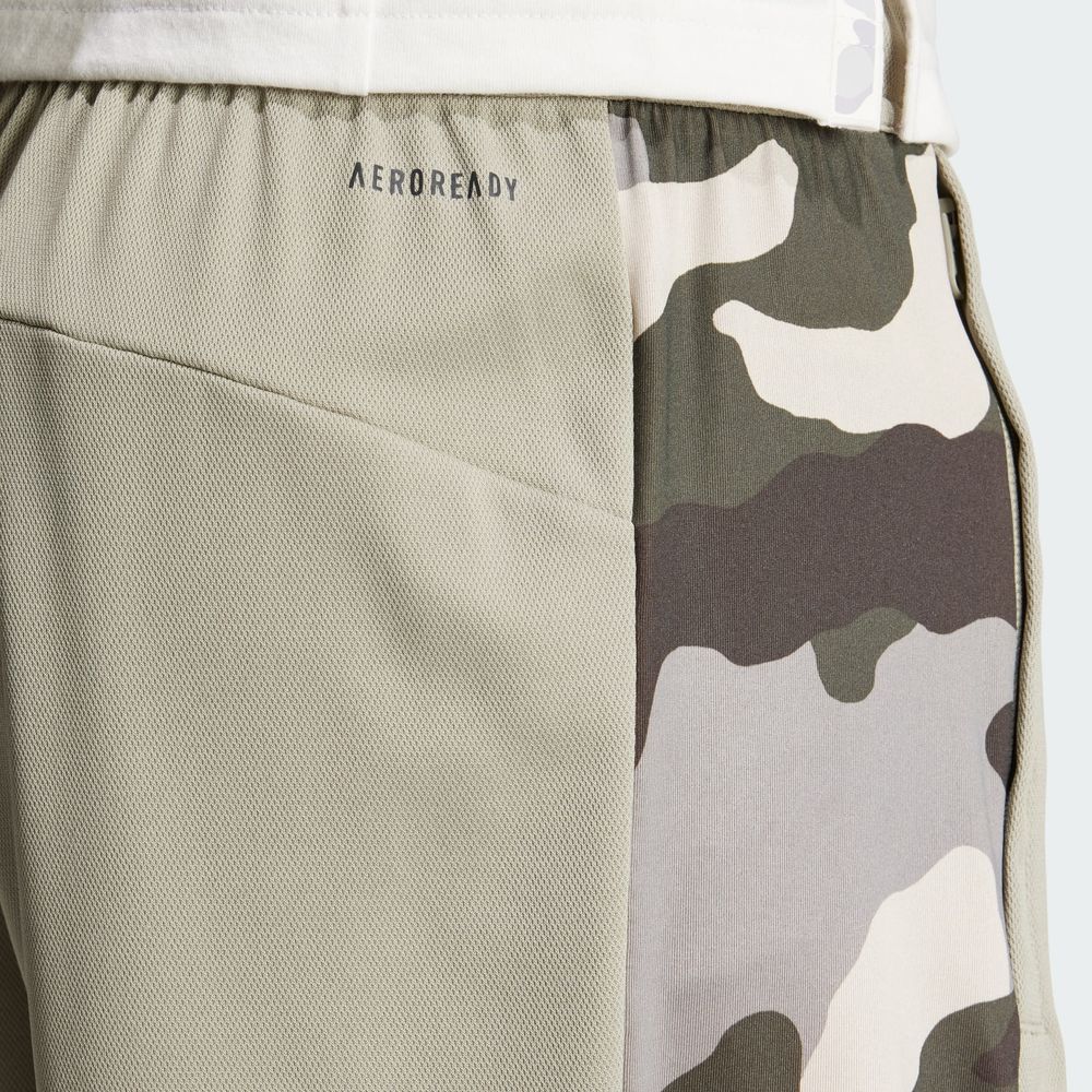 Foto 7 | Shorts De Entrenamiento Train Essentials Camo Adidas Verde Hombre