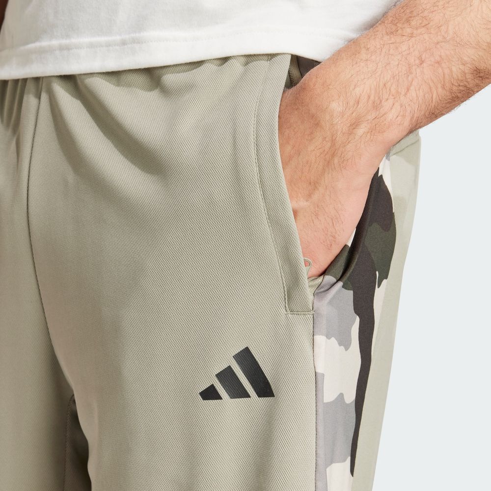 Foto 9 pulgar | Shorts De Entrenamiento Train Essentials Camo Adidas Verde Hombre