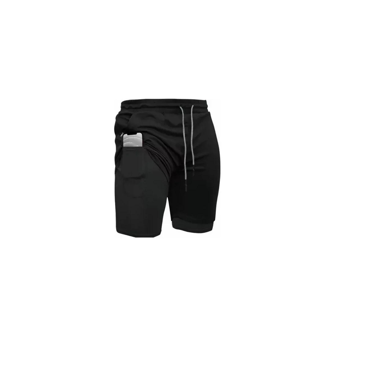 Foto 2 pulgar | Gym Short Con Licra Deportiva 2 En 1 Hombre Ejercicio  Talla L Eo Safe Imports Esi-14390 Negro