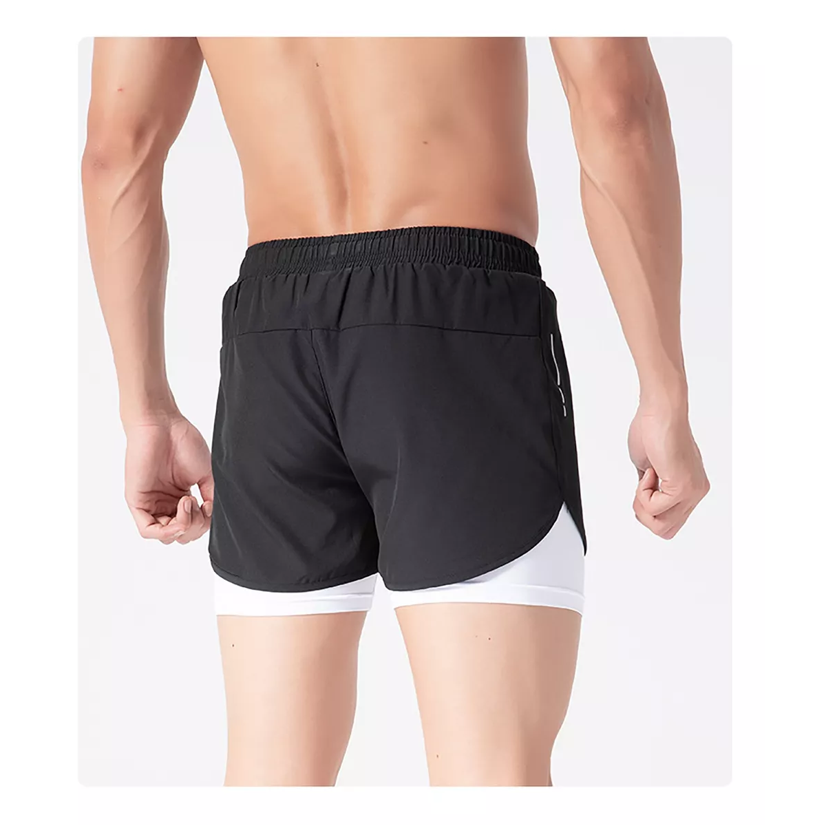 Foto 2 | Short Con Licra Deportiva 2 En 1 Hombre Correr Gym Talla Xl Eo Safe Imports Esi-14925 Multicolor