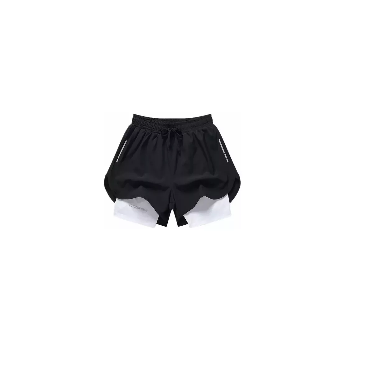 Short Con Licra Deportiva 2 En 1 Hombre Correr Gym Talla G Eo Safe Imports Esi-14924 Multicolor