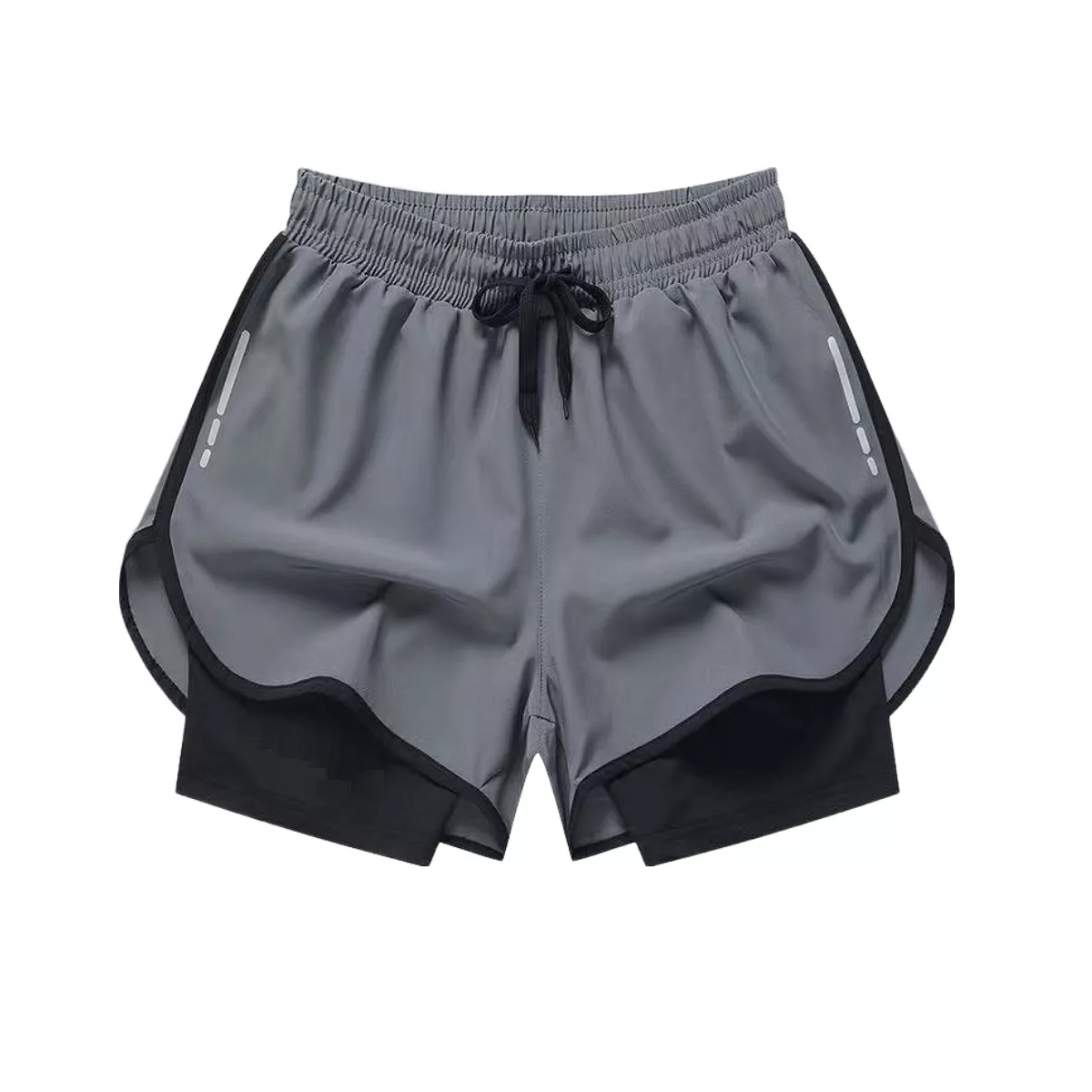 Foto 1 | Short Con Licra Deportiva 2 En 1 Hombre Correr Gymtalla Xl Eo Safe Imports  Esi-14928 Multicolor