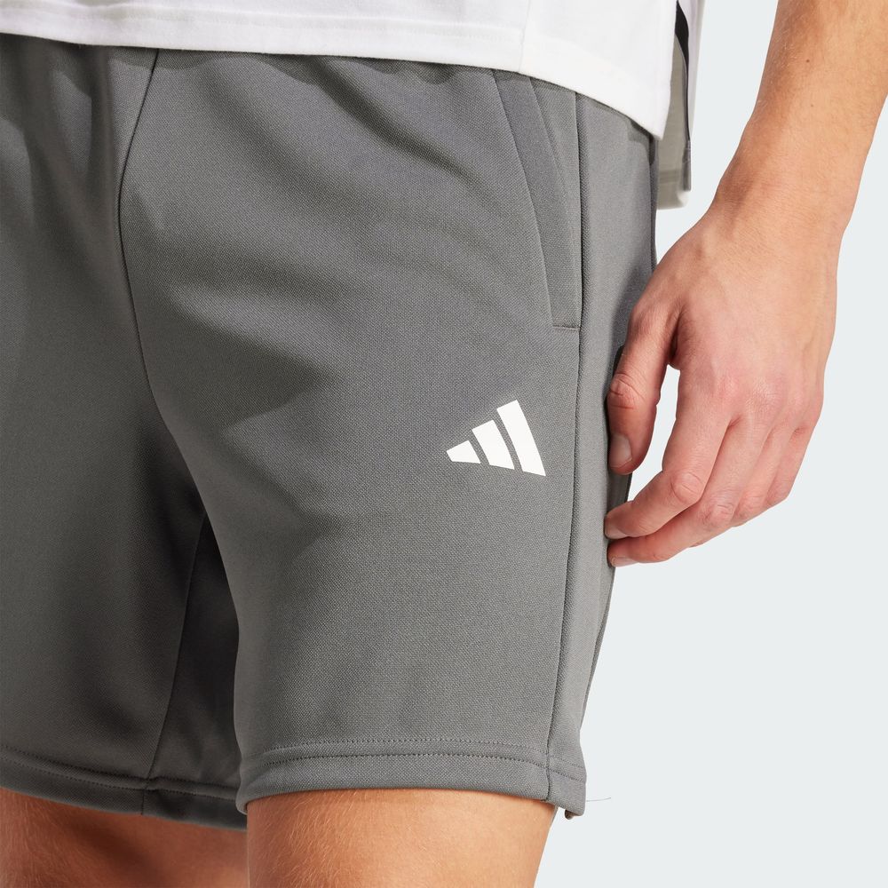 Foto 8 pulgar | Shorts De Entrenamiento Train Essentials All Set Adidas Gris Hombre