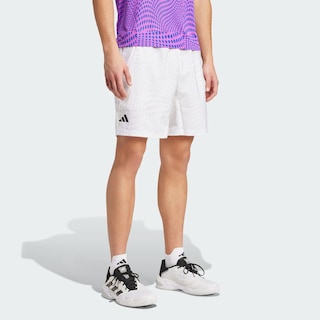 Foto 4 | Shorts Club Para Tenis Estampados Adidas Blanco Hombre