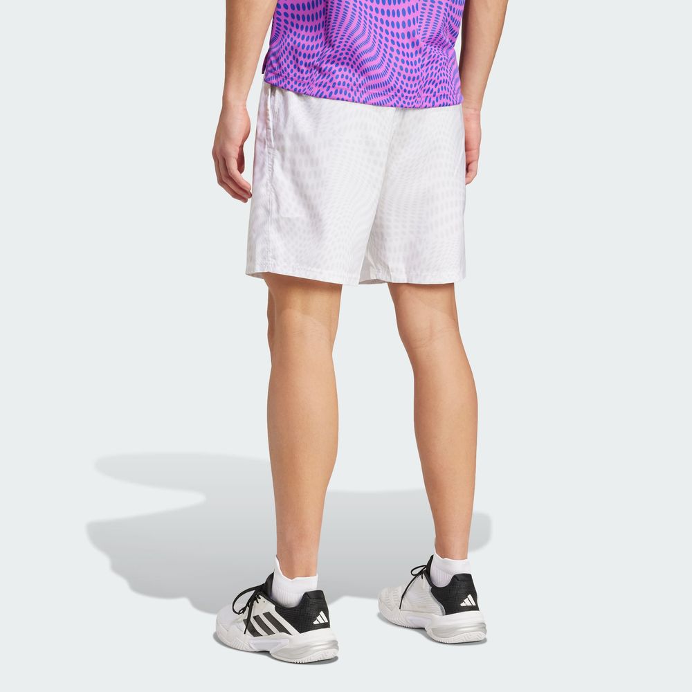 Foto 5 | Shorts Club Para Tenis Estampados Adidas Blanco Hombre