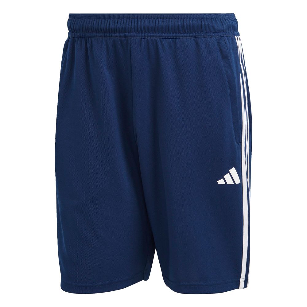 Shorts De Entrenamiento Train Essentials Piqué 3 Franjas Adidas Azul Hombre