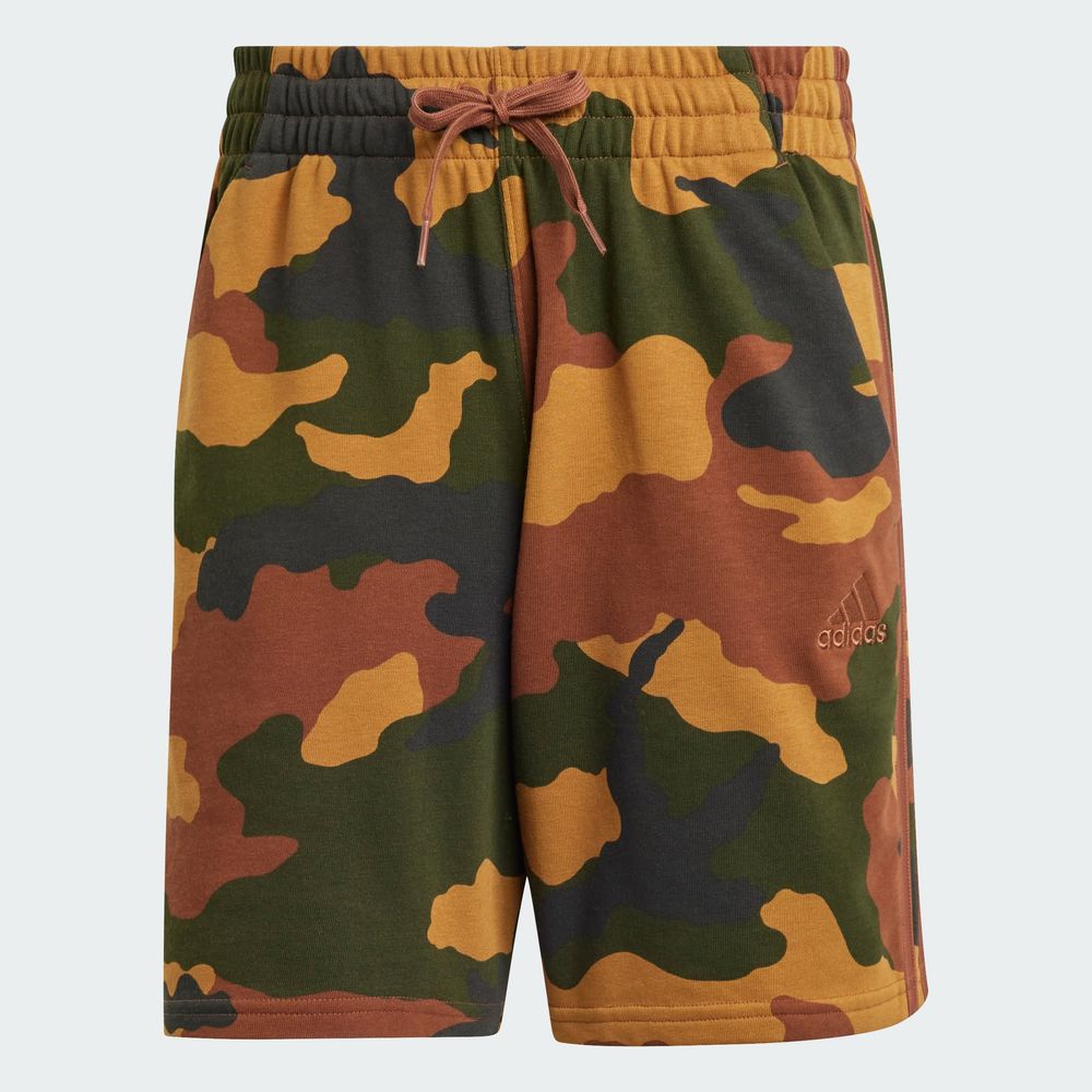 Foto 4 pulgar | Shorts Seasonal Essentials Camouflage Adidas Café Hombre