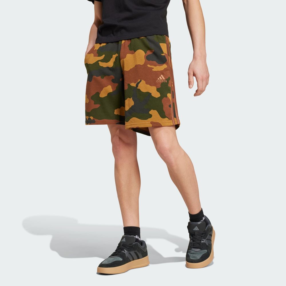 Foto 5 pulgar | Shorts Seasonal Essentials Camouflage Adidas Café Hombre