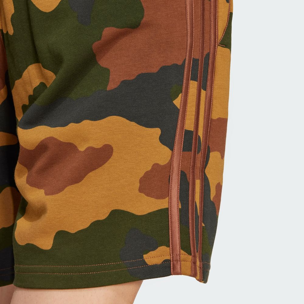 Foto 8 | Shorts Seasonal Essentials Camouflage Adidas Café Hombre